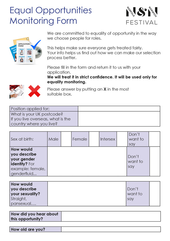 Norwich Easy Read Equal Opportunities